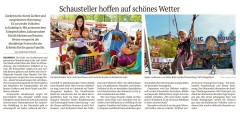 Schausteller hoffen auf schönes Wetter